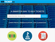 Tablet Screenshot of mrticket.com